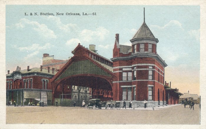 Railroad Postcard Southbound Train 1 The City of New Orleans Richton Illinois 
